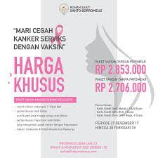Vaksin kanker serviks dapat mencegah terserang dan tertular penyakit kanker serviks. Rs Santo Borromeus On Twitter Healthy People Khususnya Wanita Yuk Cegah Kanker Serviks Dengan Vaksin Harga Khusus Paket Vaksin Kanker Serviks Masih Berlaku Hingga 28 Februari 2018 Informasi Detail Klinik Kesehatan Keluarga