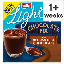 You can use any chocolate frosting of choice. Muller Light Chocolate Fix Milk Chocolate 4 Pack 400g Tesco Groceries