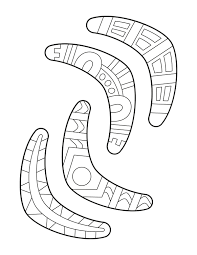 Free Printable Boomerang Coloring Page Download It At Https Museprintables Com Download Coloring Aboriginal Art For Kids Aboriginal Dot Art Australia Crafts