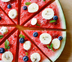Fully Raw Fruit Pizza Receta Pizza De Sandia Merienda Sana Meriendas
