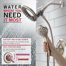 112 Delta Faucet Linden 17 Series Dual Function Tub And Shower Trim Kit With 2 Spray In2ition 2 In 1 Hand Tub And Shower Faucets Shower Faucet Shower Systems