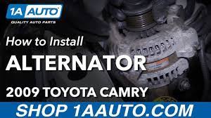 Engine air filter inspect or replace at specified intervals. How To Replace Alternator 06 11 Toyota Camry Youtube