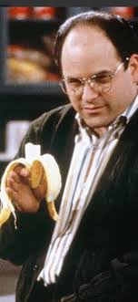 Why is Georgie eating a banana?