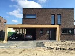 Carport Carports Fassade Haus Anbau Haus