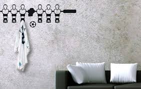 Wandtattoo Fussball Kicker Mit Kleiderhaken Von Beiwanda De