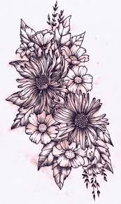 Black And White Daisy Tattoo Sleeve Tattoo Flower Sleeve Black And White Shape 27 Best Ideas Flower Tattoo Shoulder Realistic Flower Tattoo Tattoos