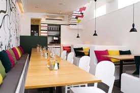 Bright Colours Restaurant Interior Ls2 Jpg Image Small Restaurant Design Restaurant Interior Design Luxury Restaurant Interior