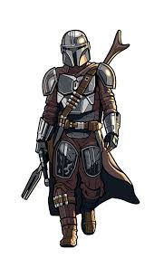 I started off by drawing some concept images in photoshop in order to give me a clear direction while making this. The Mandalorian 508 Figpin