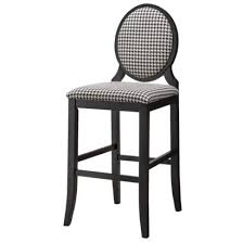Black And White Checkered Bar Stools 30 Morris Oval Back Bar Stool Black White Checkered Tabouret