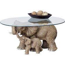 Wooden side elephant table for home decor, christmas day gift. Fingerhut Elephant Coffee Table