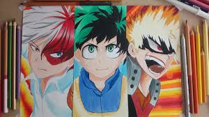 Maybe you would like to learn more about one of these? Drawing Todoroki Midoriya Bakugou Youtube