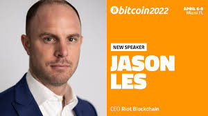 Announcing CEO of Riot Blockchain, Jason Les as a #Bitcoin2022 speaker!  @JasonLes_ has been deeply involved with #Bitcoin since 2013, with  significant experience in mining and as an engineer studying protocol  development