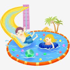 Vector Children Playing In The Playground And Swimming Pool Slide Clipart Children Vector Swimming Vector Png Transparent Clipart Image And Psd File For Free Ilustrasi Air Kartun Ilustrasi Kartun