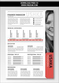 Need a variety of resumes at your fingertips? Editable Free Cv Templates For Finance Manager Cv Template Free Cv Template Finance