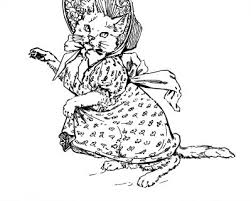 These adorable little kitten coloring pages are just waiting for to print them out and color them for all the cat lovers in your life! Kitten Coloring Pages 6 Kitten Gets Dressed Up