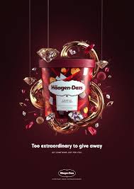 haagen dazs print advert by saatchi saatchi extraordinary luxurious ads of the world japan advertising christmas campaign milk advertising