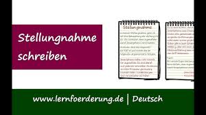 Meistens muss die stellungnahme erst in der oberstufe geschreiben werden, aber sie ist beispiel einleitung: Stellungnahme Schreiben Anleitung Und Beispiel Youtube