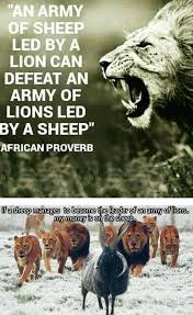 I am not afraid of an army of lions led by a sheep; An Army Of Sheep S Led By A Lion On A Sheep With Lions Army Can Defeat Lion By Sheep S 9gag