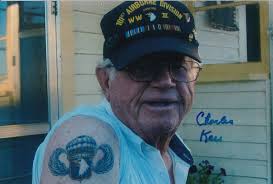 WWII 101st AB 501st PIR Chick Keim destroyed German Tank Bazooka SIGNED  PHOTO