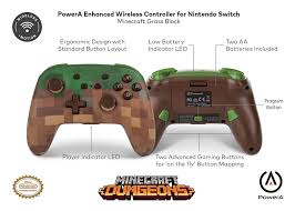 Opens up the chat window on multiplayer servers. Amazon Com Powera Enhanced Wireless Controller For Nintendo Switch Minecraft Grass Block Video Games