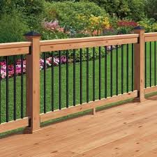Black Aluminum Deck Railing Veranda 32 In Aluminum Baluster Round With Fastball Connectors Included 15 Pack Black Home D Deck Designs Backyard Patio Deck Designs Wood Deck Railing