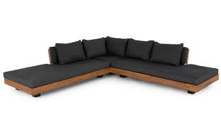 Check spelling or type a new query. Acacia Wood Slate Gray Fabric Outdoor Sectional Lubek Article