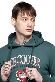 Buy Lee Cooper green Printed Polyester Hooded Men's Sweatshirt