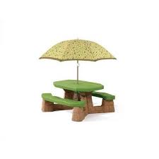 Step2 Naturally Playful Picnic Table With Umbrella Step2 Http Www Amazon Com Dp B001635i6q Ref Cm S Picnic Table With Umbrella Kids Picnic Table Kids Picnic