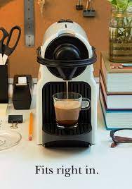Choose from 2 distinctive contemporary shapes and 3 colors to fit your style and. New Nespresso Machine Inissia Compact Deisgn Home Coffee Machines Nespresso Home Coffee Stations
