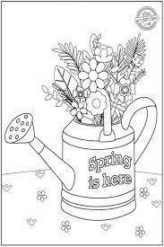 Camping coloring sheets for kids. Spring Coloring Pages Free Printable