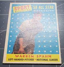 Warren Spahn ⭐ 1958 Topps All Star #494 ⭐ | eBay