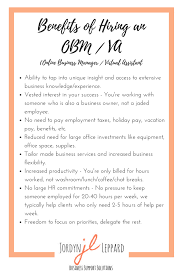 Benefits Of Hiring An Online Business Manager Or Virtual Assistant Obm Or Va We Can Be Benefici Wharton Business School Business Support Business Management