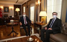 Kabul, afghanistan — after more than a year in exile, gen. Meeting Of Foreign Minister Mevlut Cavusoglu With Former Vice President Marshal Abdul Rashid Dostum Of Afghanistan 1 April 2021 Rep Of Turkey Ministry Of Foreign Affairs