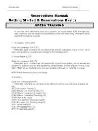 Reservations Manual BIble