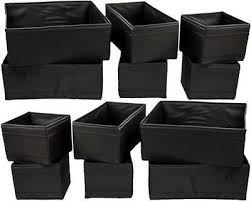 12er Set Ikea Aufbewahrungsboxen Skubb Schwarz Box Kisten Regalzubehor Eur 26 66 Picclick De