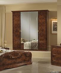 Overnice wood luxury bedroom furniture sets. Italian High Gloss Walnut Bedroom Furniture Set Homegenies