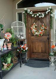 Top 8 Dazzling Diy Patio Decorating Ideas To Create Your Garden Awesome Easter Porch Decor Easter Front Porch Decor Spring Porch Decor
