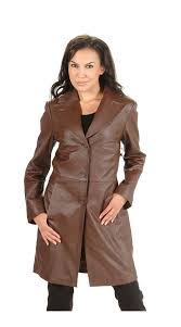 Dona Michi Women S 3 4 Length Jacket Brown Genuine Leather Brown L Coats Jackets Women Leather Coat Leather Jackets Women