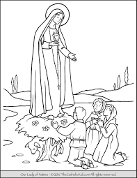 Fatima for today to see more fatima resources, visit the website here. Our Lady Of Fatima Coloring Page Thecatholickid Com