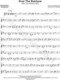 Trumpet Guy Over The Rainbow Sheet Music Trumpet Solo In D Major Download Print Sheet Music Trumpet Sheet Music Digital Sheet Music