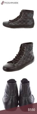 Louis Vuitton Damier Graphite Elan Sneaker Shoe Louis Vuitton Damier Graphite Elan Sneaker Shoe Boo Louis Vuitton Shoes Louis Vuitton Shoes Sneakers Shoe Boots