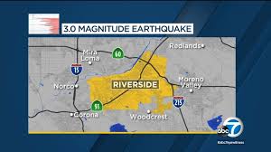 The epicenter of the quake was 12 kilometers. 3 0 Magnitude Earthquake Rattles Riverside Area Usgs Says Abc7 Los Angeles
