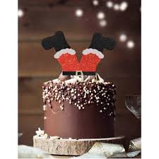 From traditional christmas cake decorations to quick and quirky fondant figures, get inspired with our easy christmas cake ideas, recipes and designs. Cake Toppers Home Garden Christmas Cake Frill Merry Christmas Topper Red Gold Red Silver 360idcom Fr