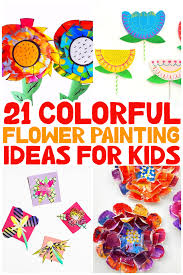 Create a masterpiece by rolling rocks through paint. Flower Painting Ideas For Kids Messy Little Monster