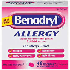 There are antihistamine eye drops some people report differences in effectiveness between the same antihistamine for allergies with a different name. Mcneil Benadryl Allergy 48 Ea Walmart Com Walmart Com
