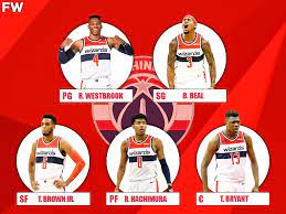 Clubhouse · news · roster · patch · statistics · depth chart · units · ratings · schedule · salaries · transactions · nba stats · tbt. The 2020 21 Projected Starting Lineup For The Washington Wizards Fadeaway World
