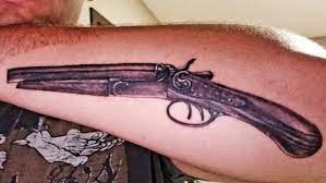 Tattoo uploaded by Big Whit • Nice #sawedoff #shotgun from Sonny B over at  Smokin Guns in Fayetteville. Can't wait to go back and get more from him •  Tattoodo