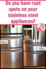 Dealing With Rust Stains On My Stainless Steel Appliances A Slob Comes Clean Stainless Steel Refrigerator How To Clean Rust Stainless Steel Appliances