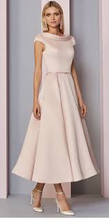 Classy And Lady Like Bride Clothes Mother Of Bride Outfits Tea Length Dresses