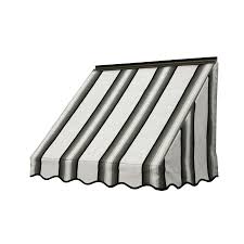 Black And White Striped Awning Fabric Black And White Striped And Scalloped Awning I Would Love This All Over My House Canvas Awnings Window Awnings Aluminum Awnings